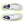 Neon yellow, white, and black running shoe on a white background