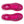 Fuchsia, white, and silver running shoe on a white background
