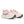 Pink running shoes with gray soles on a white background