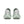 The heel area of a light gray carbon plated running shoes shown from the back on a white background.
