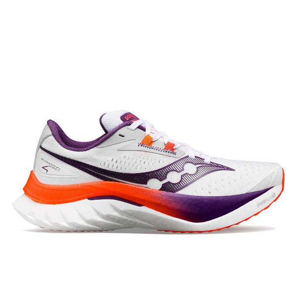 The Saucony Endorphin Speed 4 running shoe is here to fill the role. Designed as a race-day shoe, it's quickly proven itself much more, equally capable during long, moderate training sessions and sprints to the finish.