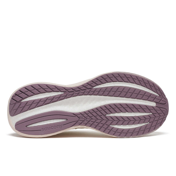 The outsole of this Triumph 22 is a light purple color.
