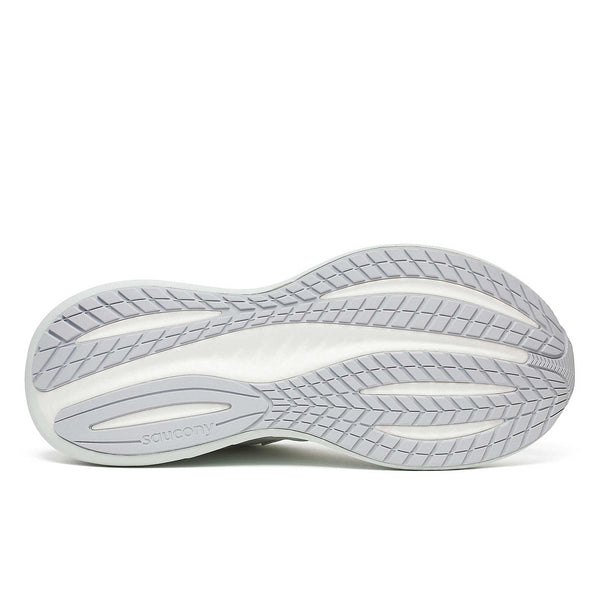 The outsole of the Triumph 22 has thin strips of rubber that help to keep the weight down