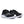 This pair of Saucony shoes are mostly black with a white midsole.