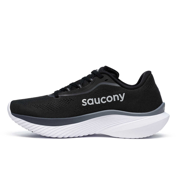 The medial side of this shoe looks very clean except the Saucony logo.