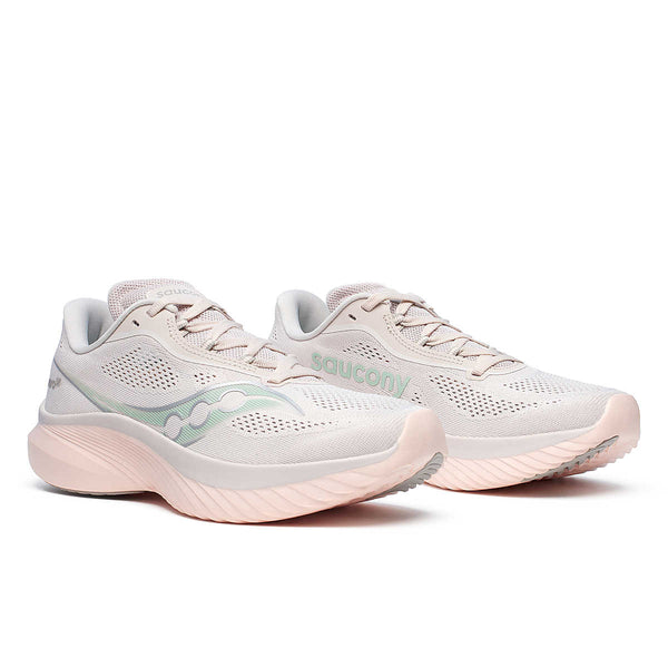 These Saucony running shoes have a great moon colorway that looks fashionable.