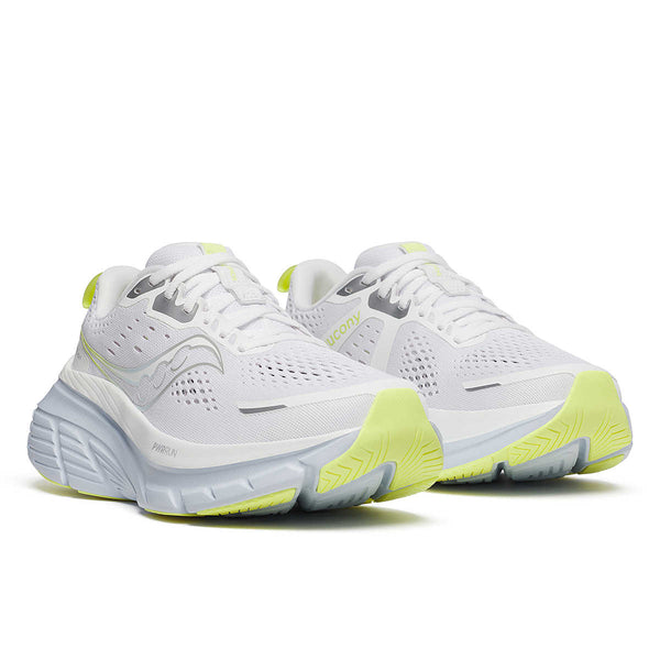 A pair of Women's Guide 18 running shoes facing at a 45 degree angle showing a lot of the shoe.