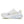 The medial side of the women's shoe with the Saucony name written in a pop color.