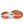 Close-up of a shoe sole with gum sole colors and white design on a white background.