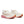 White and pink running shoes on a white background