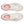 White running shoes with pink accents on a white background