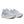 Pair of Triumph 23 light blue running shoes on a white background.