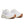 White sneakers with brown soles on a white background