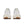 White sneakers with brown soles on a white background