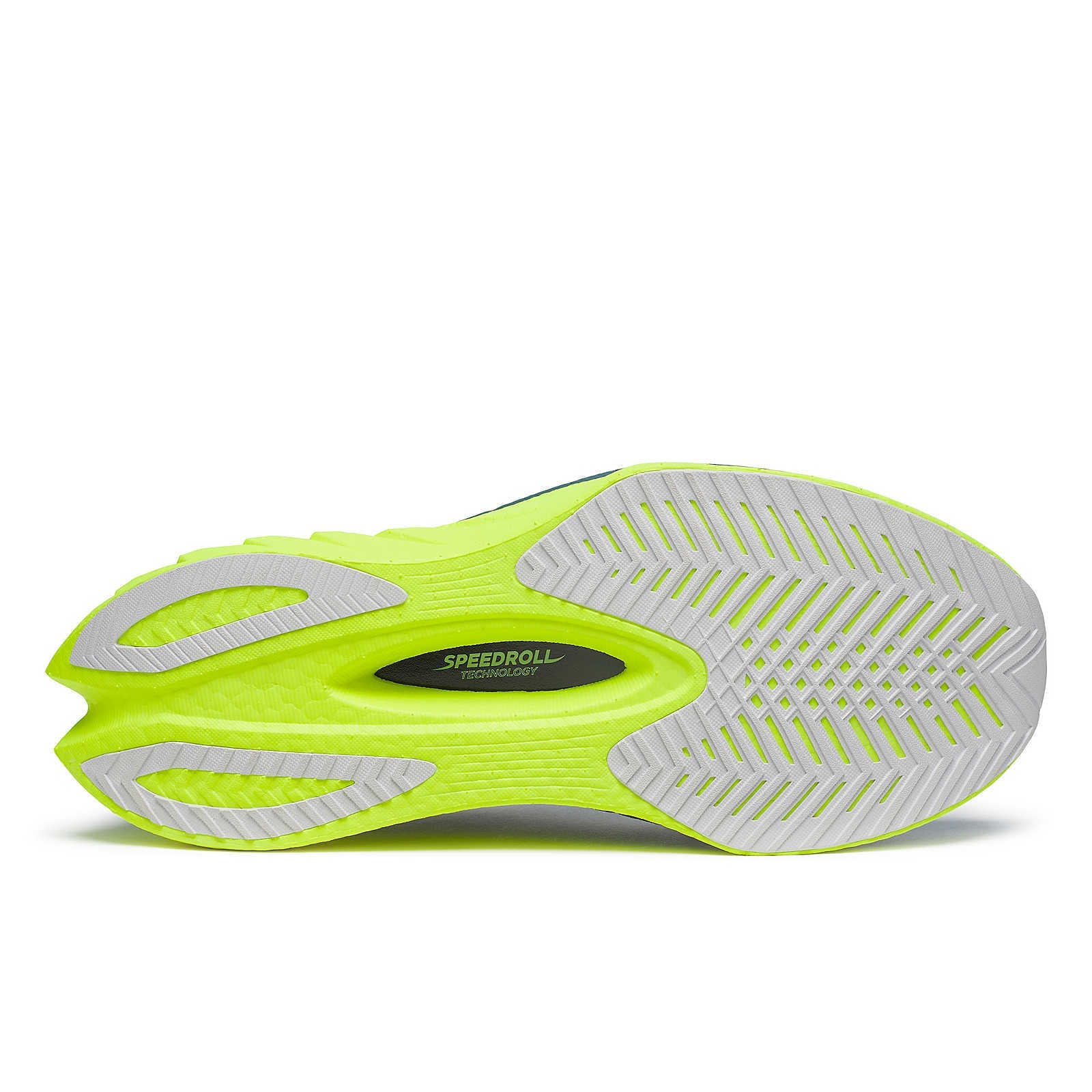 The outsole of the Endorphin Pro 4 has very little rubber.  It has just enough for a bit of traction but not too much that weighs down the shoe