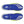 The top down view of a Saucony blue running shoes with yellow accents on a white background.