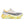 A men's running shoe with a white, gray, and orange color scheme, featuring a mesh upper, a rubber midsole, and a unique outsole design.