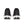 The heel area of a men's Saucony running shoe with 3 dots for a logo on the back.
