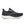 Men's Saucony black running shoe with white sole on a white background.
