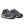 Pair of gray running shoes with a visible brand logo on a white background