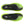 Black and green running shoes with 'Saucony' branding on a white background