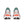 Pair of Saucony running shoes with a white sole and colorful accents on a white background