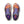 Pair of colorful running shoes with visible branding on a white background