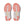 The outsole of this Women's On X54 has a peach color under the forefoot  and heel