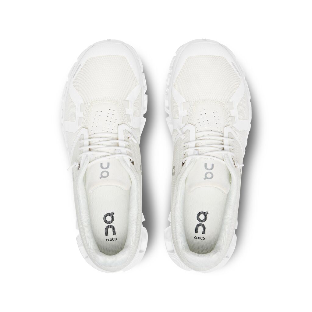 These women's On Cloud 5's are all white
