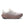 White New balance running shoe with a brown sole and white upper.