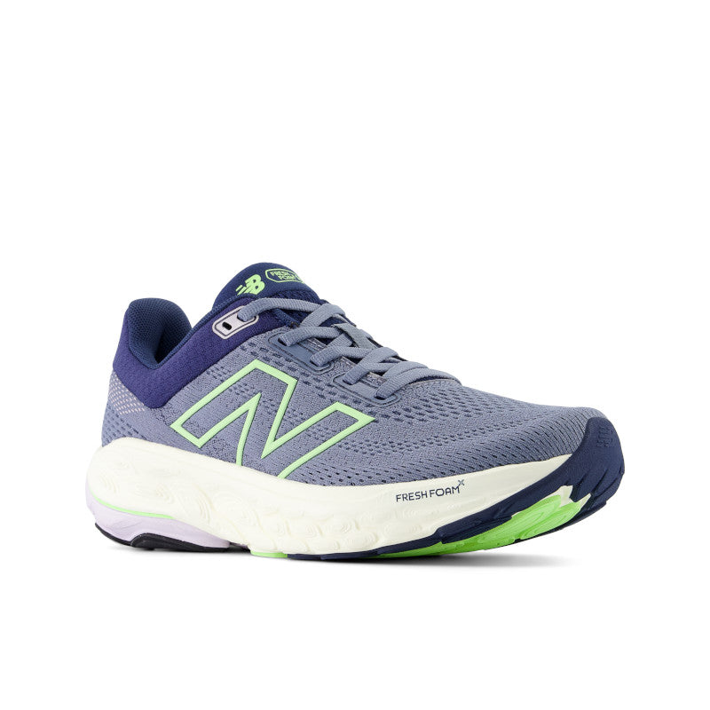 The Women's NB 860 is a grey and blue'ish upper color with a blue color around the colar