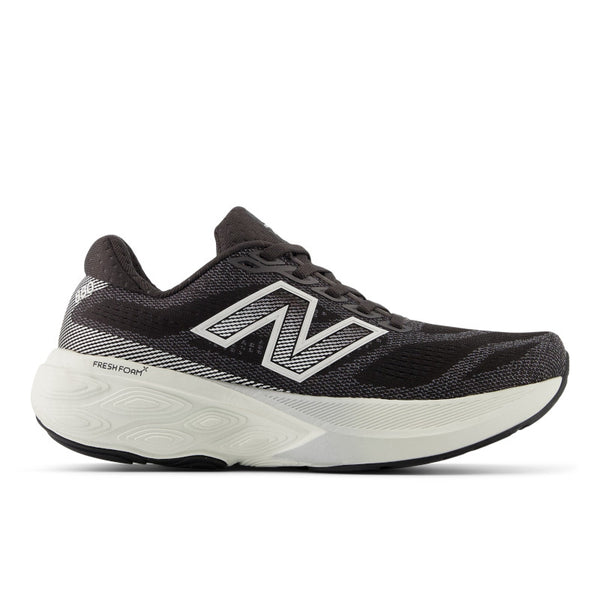 The women's NB 880 V15 is an all black and grey upper with a bit of white pops.