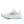 White running shoe with a colorful 'N' logo on a white background