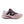 This women's running shoe from NB has a dark plum color on top of the upper that matches te laces.