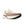 Single new balance running shoe with an angora and white upper color.