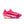 Pink sneaker with a gradient sole on a white background