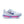 White sneaker with pink air sole on a white background