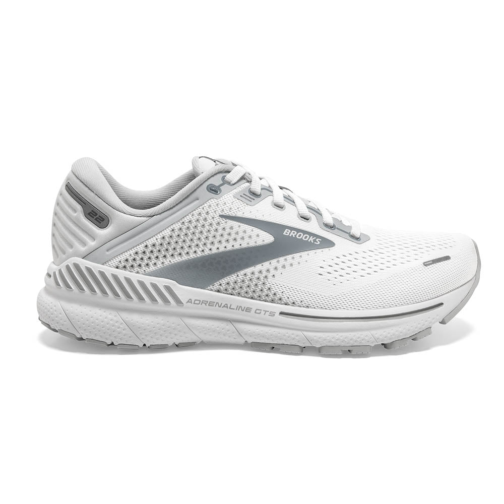 This women's Adrenaline 22 is almost all white with a bit of grey