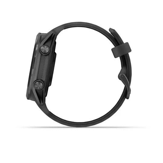 Black smartwatch on a white background