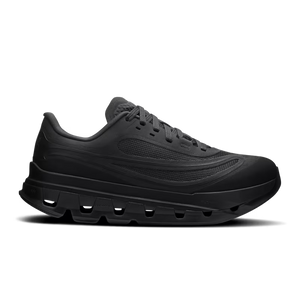 A single black lifestyle On sneaker shown in a side profile view against a clean white background.