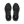 A pair of black On running shoes shown from a top-down view on a clean white background.