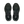 A pair of black On training shoes shown from a top-down view on a clean white background.