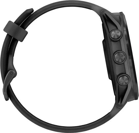 Black smartwatch on a white background
