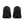 Pair of black athletic shoes on a transparent background