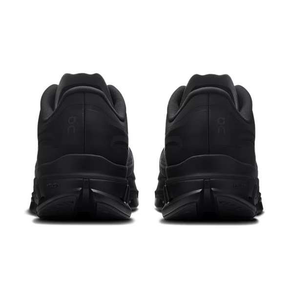 Pair of black athletic shoes on a transparent background