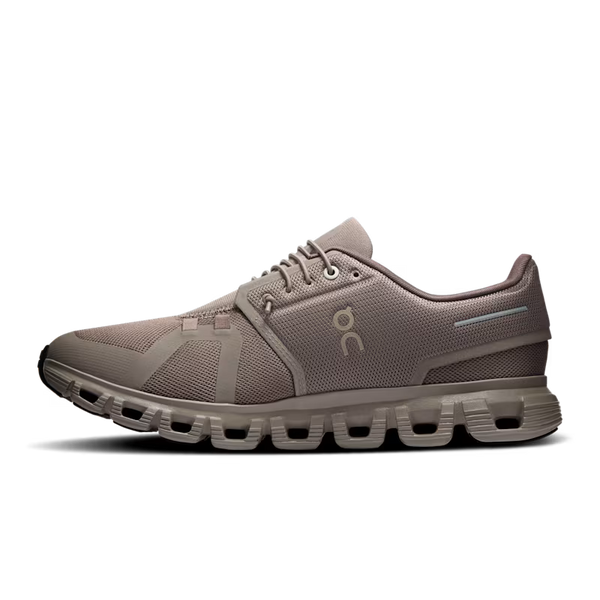 The medial side of an On Cloud 6 lifestyle shoe.