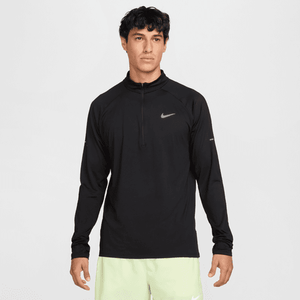 Front view of mens half zip running top
