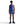 Person wearing a blue athletic outfit with a white background