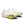A pair of On Cloudrunning shoes in white and pale yellow with a bright yellow-green midsole accent, shown on a clean white background.