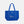 Blue tote bag with New Balance logo and text on a white background